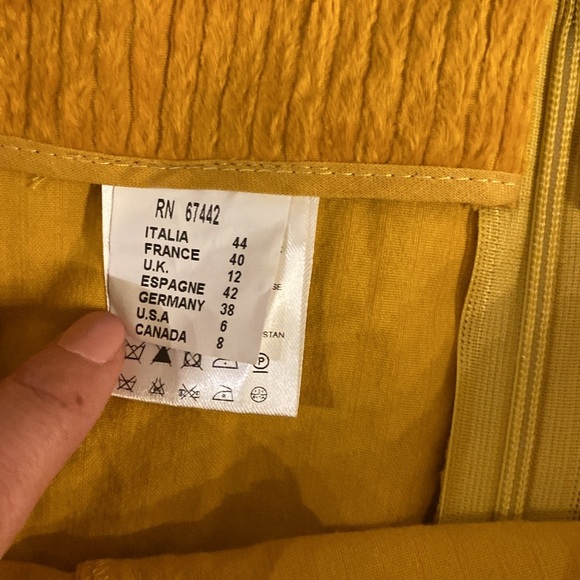 ALYSI yellow skirt size 8 - Picture 6 of 7